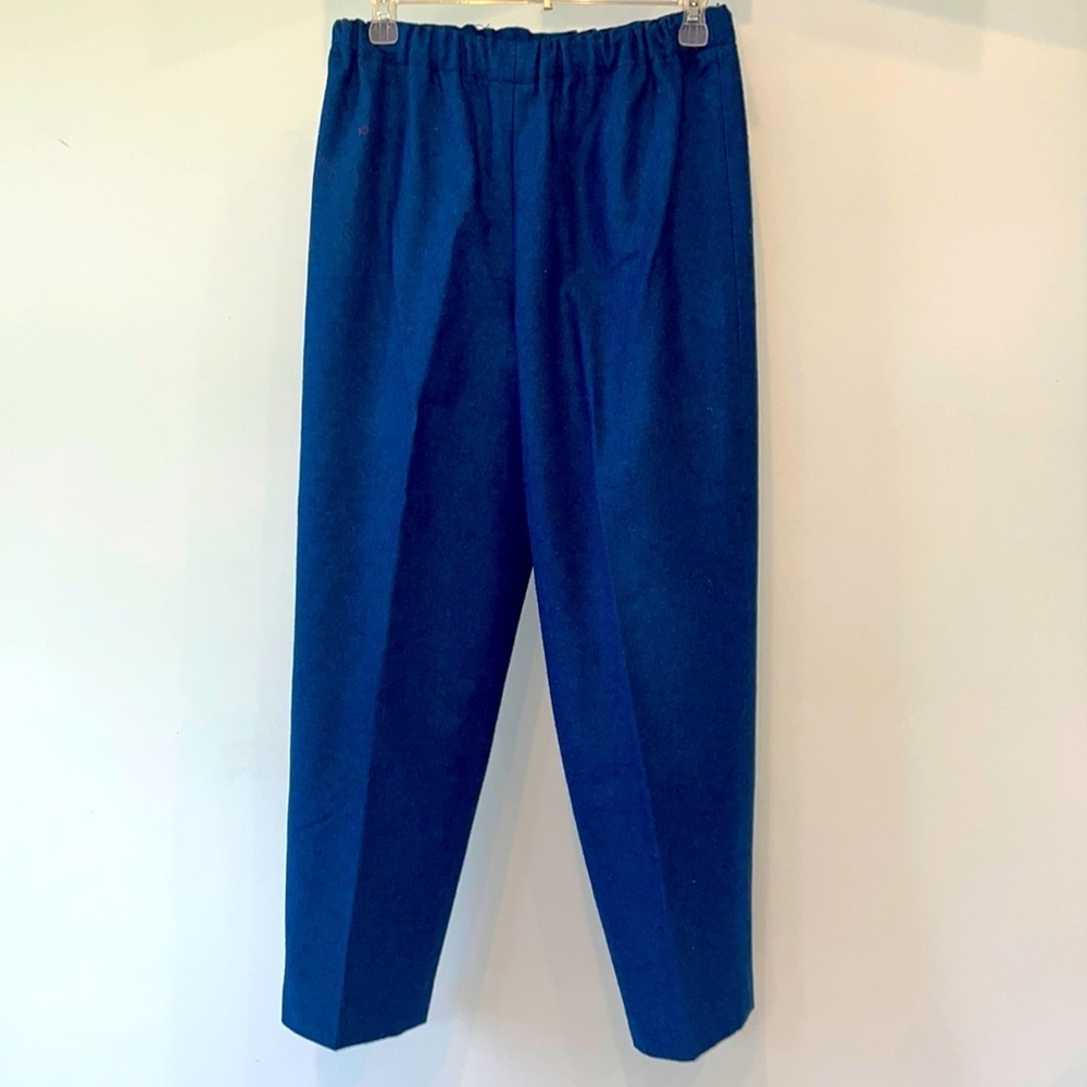 Royal blue hand sewn women’s pants medium elastic waist